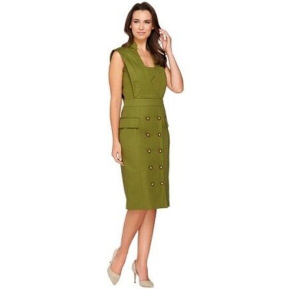 NWT G.I.L.I. OLIVE MILITARY DRESS HARDWARE 4 - Picture 1 of 15